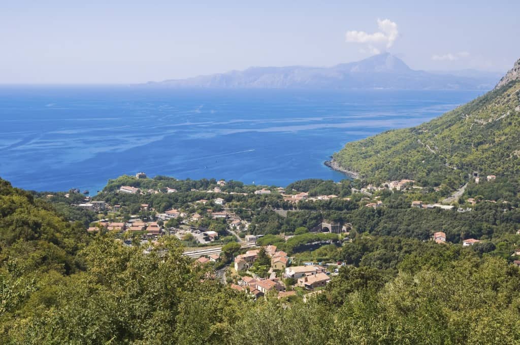 Panoramic view of Maratea. Basilicata. Italy.