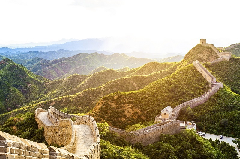 great wall the landmark of china and beijing