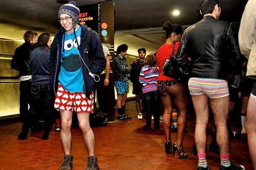 No Pants Metro Ride Day — 11 ans à prendre le métro sans pantalon