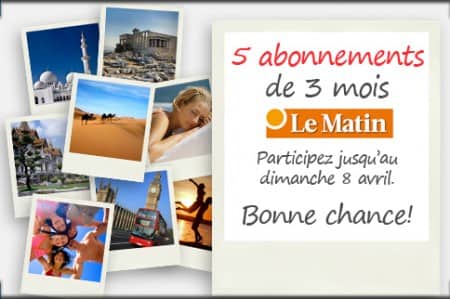 Gagnez un abonnement de 3 mois au journal le Matin