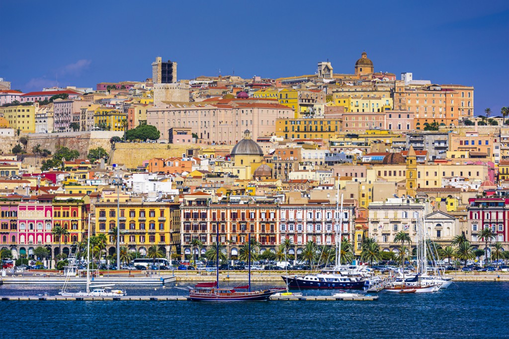 Cagliari, Sardina, Italy cityscape.