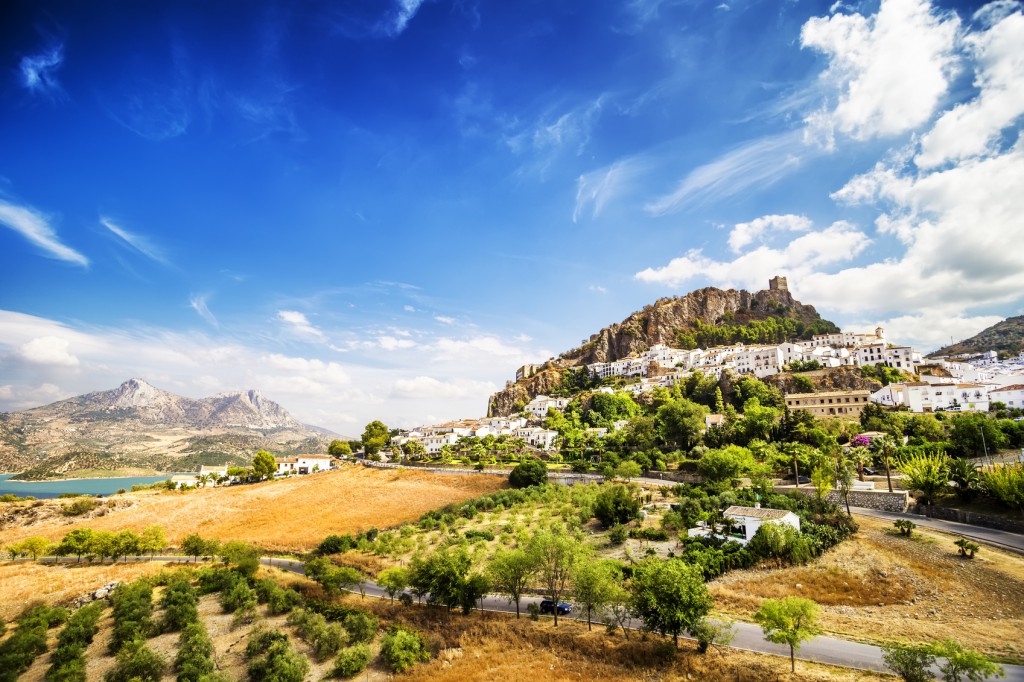 Zahara de la Sierra, beautiful town located in the Sierra de Grazalema, Cadiz (Andalusia), Spain.