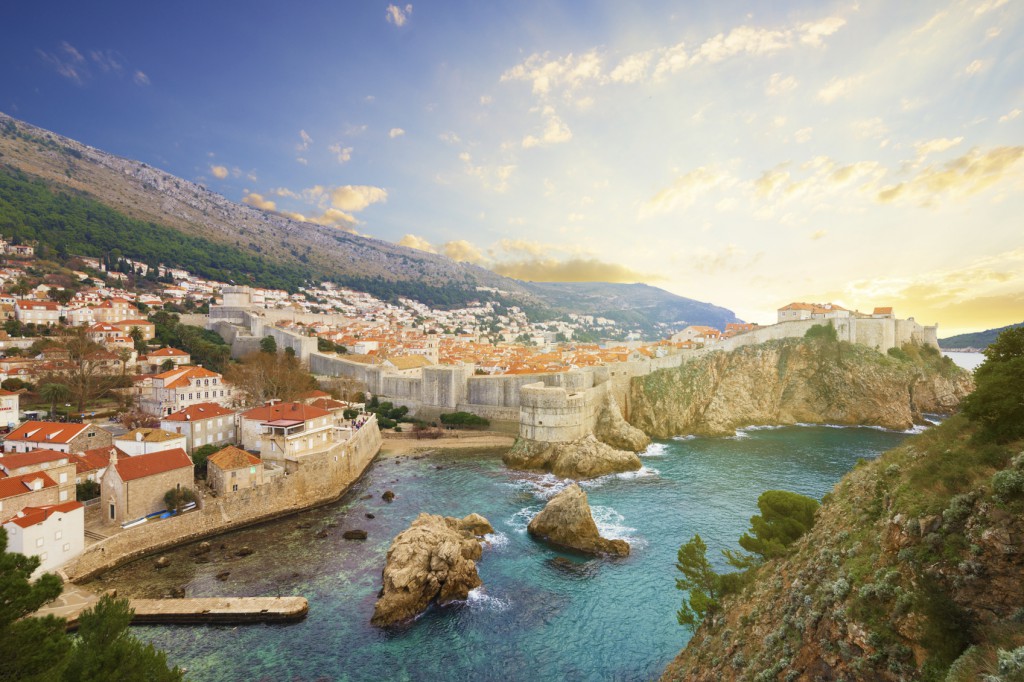 Sea Walls - part of Dubrovnik military defences - defend the city from sea-based attacks.